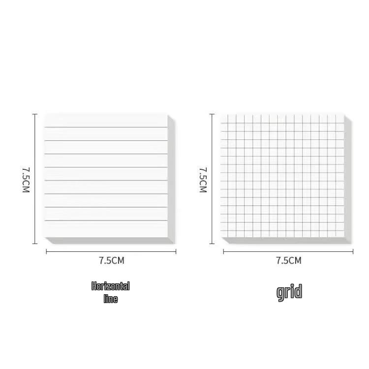 Korean Cute Sticky Notes: Strong Adhesion Blank Memo Pads for Students