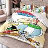 Asterix & Obelix 3-teiliges Bettwäsche-Set Bettbezug mit zwei Kissenbezügen für Schlafzimmer Heimdekoration
