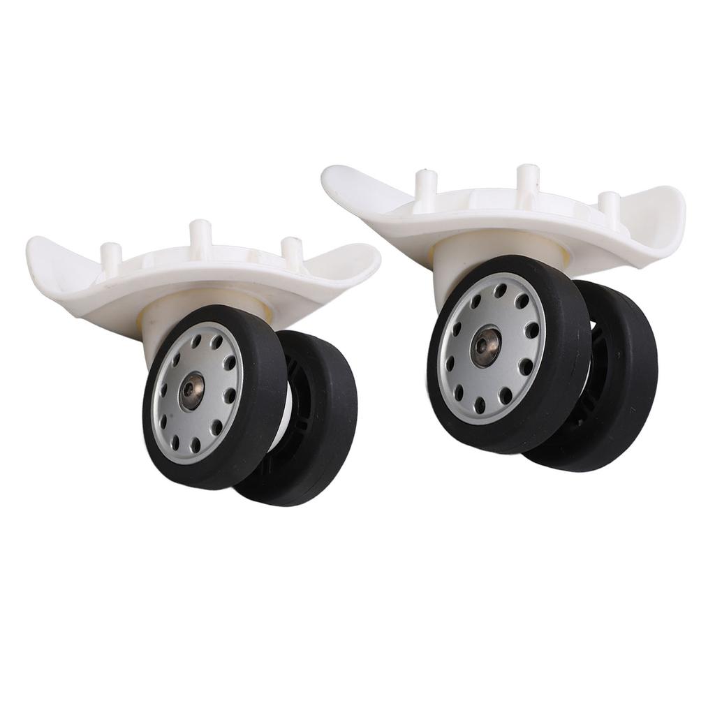 1 Pair 8 Porous Wheel Suitcase Luggage Replacement Casters for Travel Bags Large Size