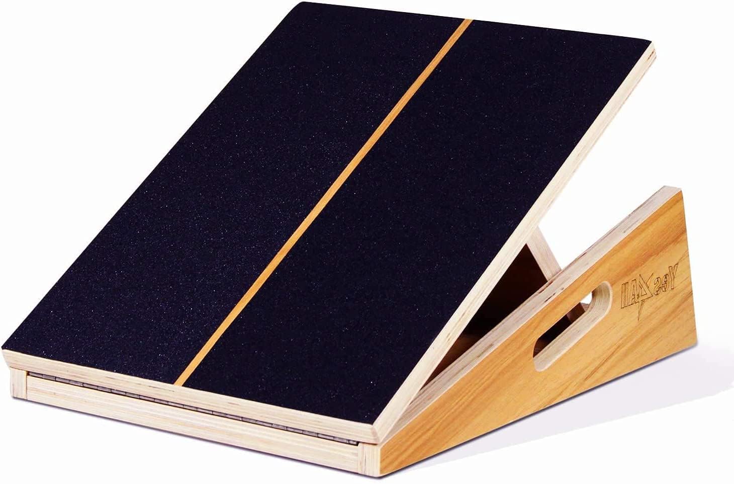 

Yes4All Professional Incline Wooden Slant Full 5 Adjustable for Yoga and Squats Imported from GGZT Board, Board, Black, Non-Slip Surface, Positions,