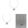 Geometric Snake Chain Necklace With Titanium Pendant For Men Women