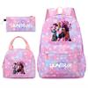 Kpopn Witch Hunter Backpack Elementary School School Style School Bag Travel Backpack Three-Piece Set