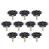 10 pcs set Push In Speed Controller 6mm Pneumatic Air Flow Control Valve Connector