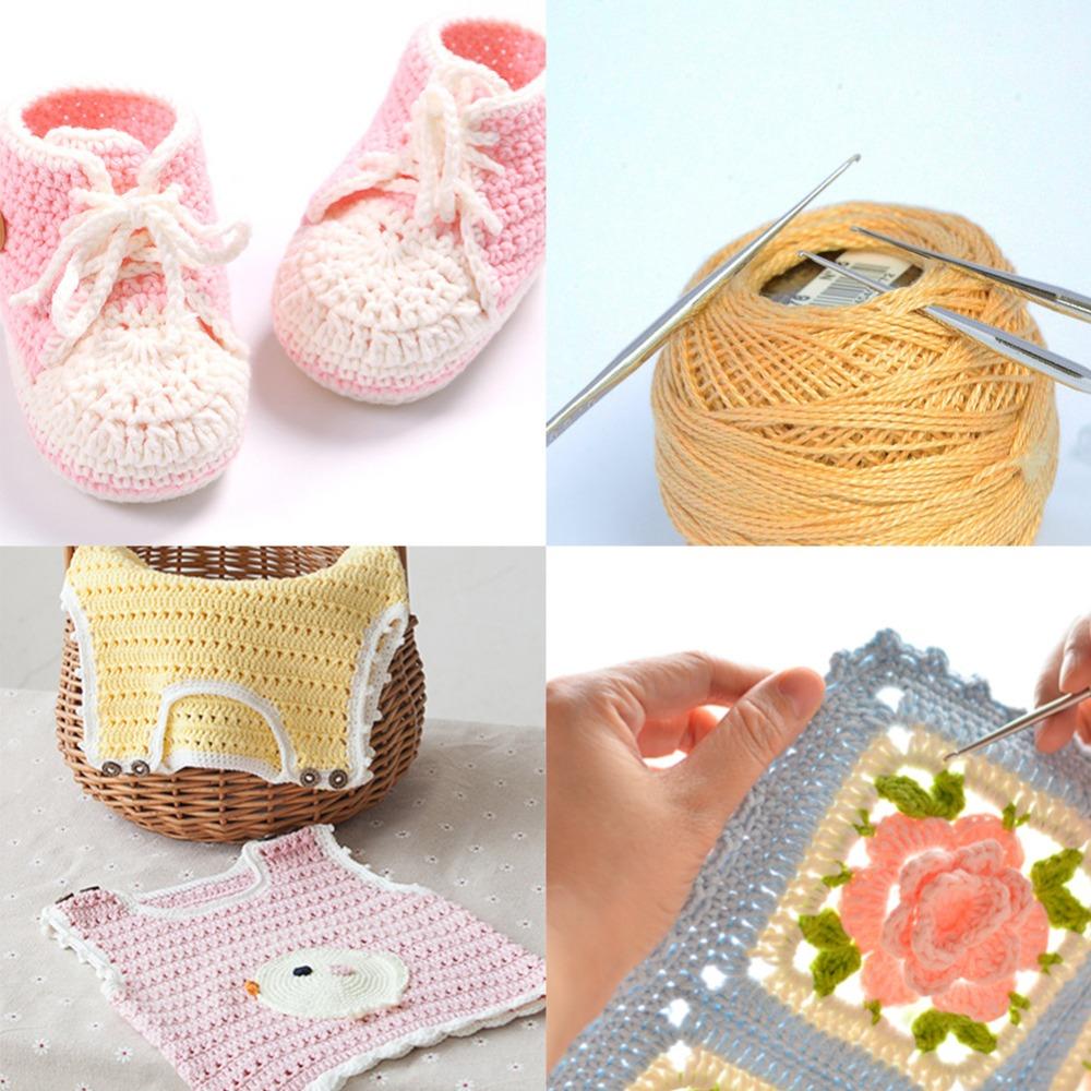 16pcs Thread Crochet Knitting stitching tools Set Metal Crochet stitching tools DIY Craft