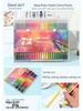 Matite Colorate Qianyi: 180 Matite Colorate a Base di Olio e 72 Idrosolubili per Principianti e Bambini