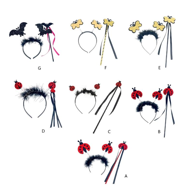 Animals Pattern Headbands Set Comfortable Soft Headbands Multi Color Hairpiece for Stylish Ladies