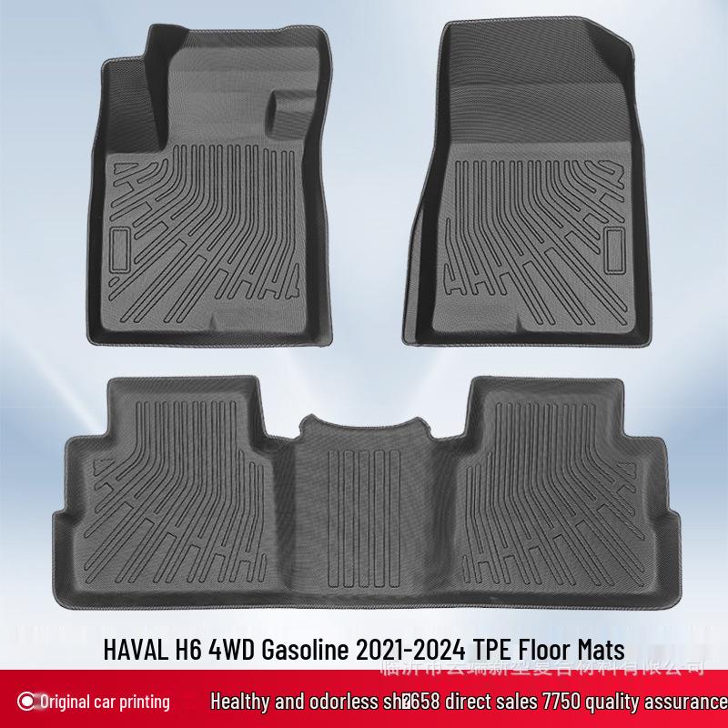 3D All-Weather TPE Floor Mats & Trunk Mat for HAVAL H6 4WD 2021-2024