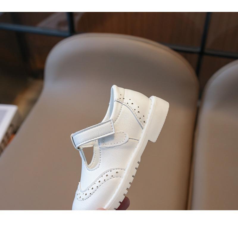 Korean Fashion Versatile Casual Little Girls Princess Leather Children Shoes