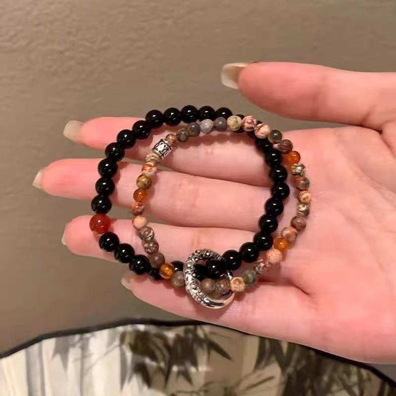Rustic Stylish Peace Bead Bracelet Unique Highend Design Perfect Couples For