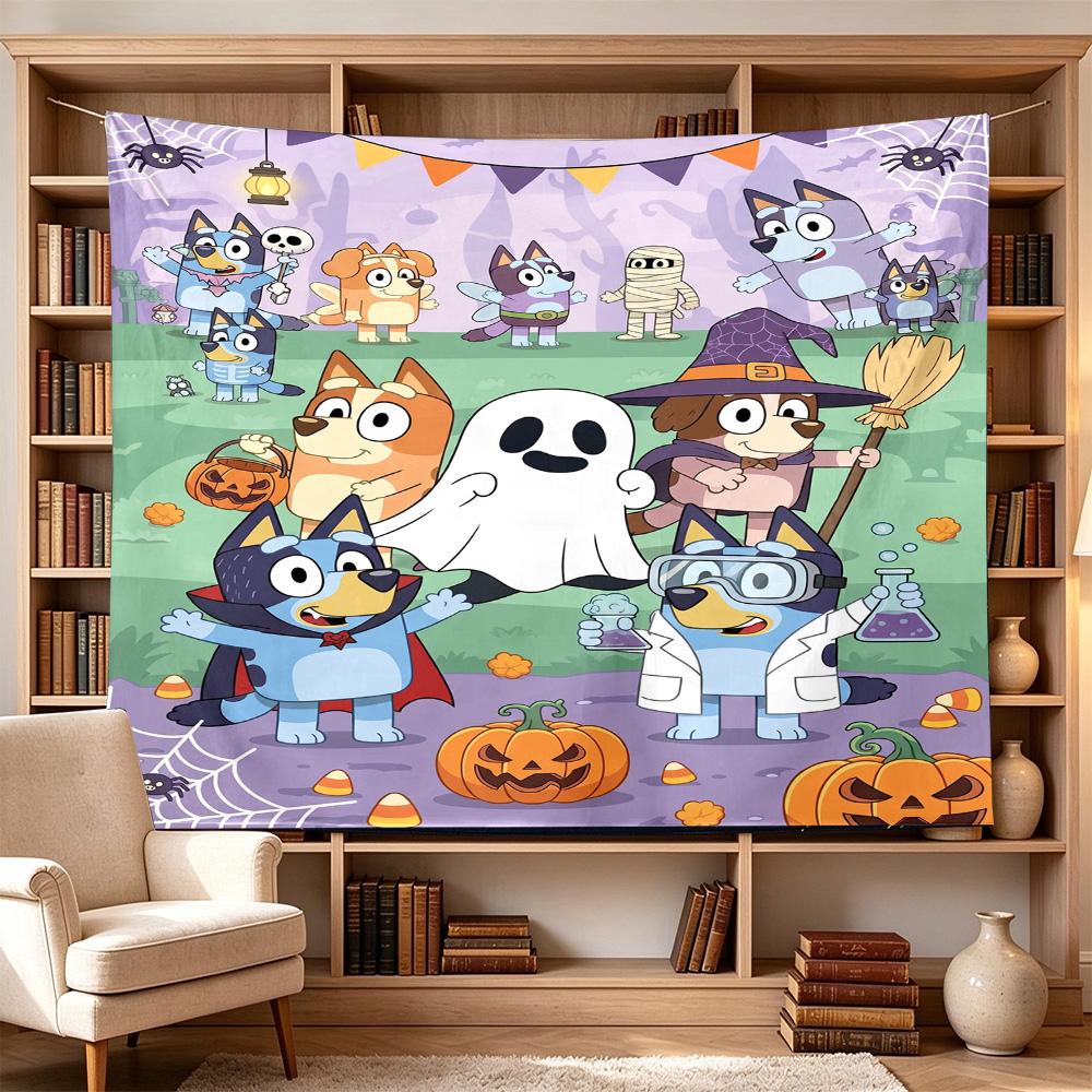 Diverse Dog Characters Large Decorative Tapestry, Great Holiday Gifts, Photo Backdrop for Bedroom Dorm Parties,Perfect Gift