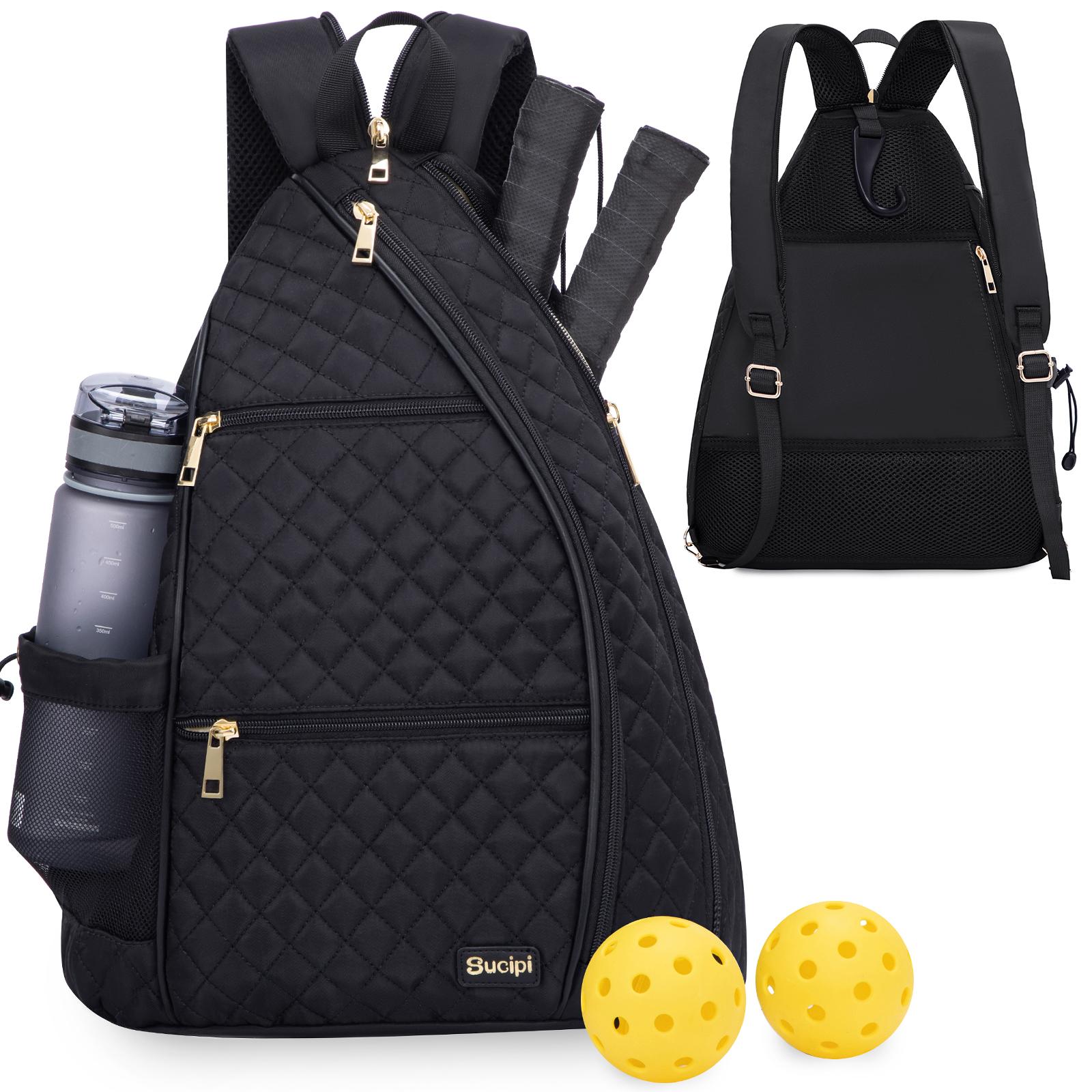 LOVEVOOK Best Selling Quilted Sports Pickleball Bag Portable Racket Tennis Paddle Tote Carry-on Bag Fashion Pickleball Sling