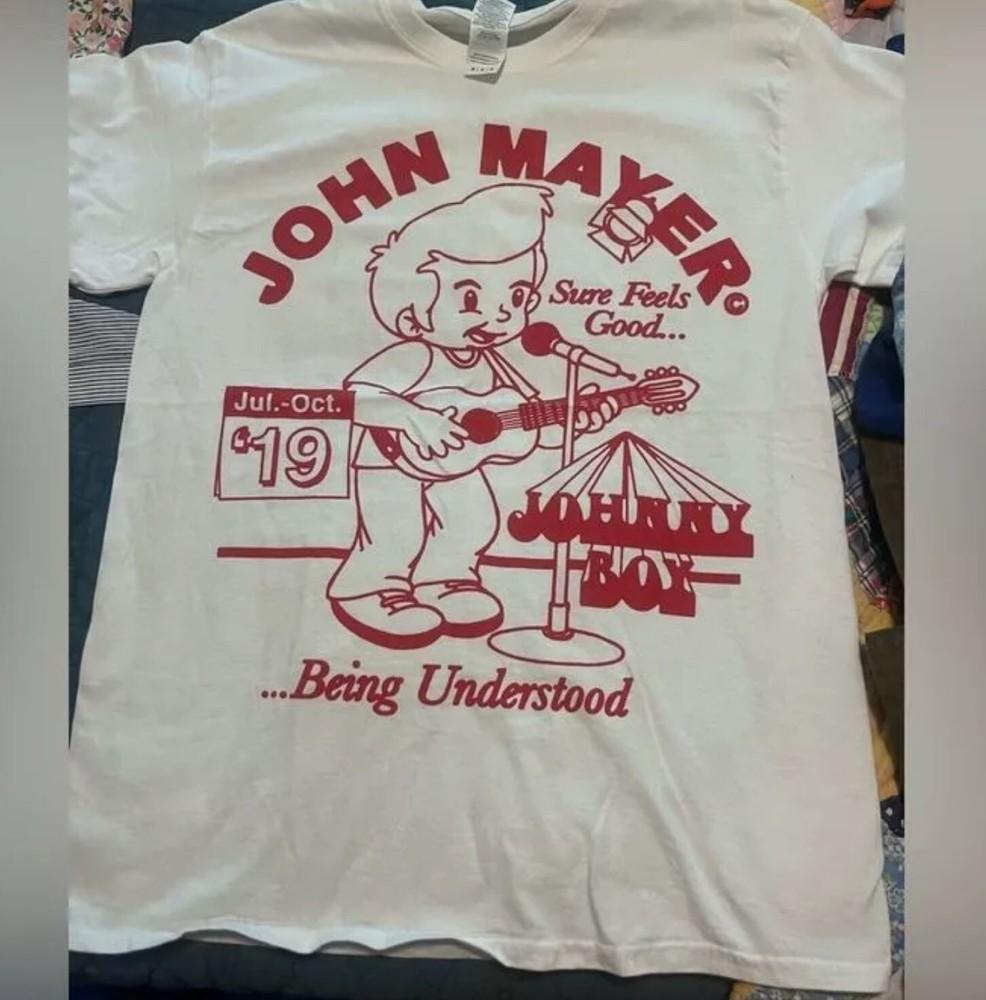 

New John Mayer 2019 Tour Tee Shirt White IM0463 3XL
