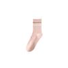 Female Spring and Autumn New Casual Stripe Sweat Absorption Breathable No Bone Anti Pilling Long Tube Cotton Socks