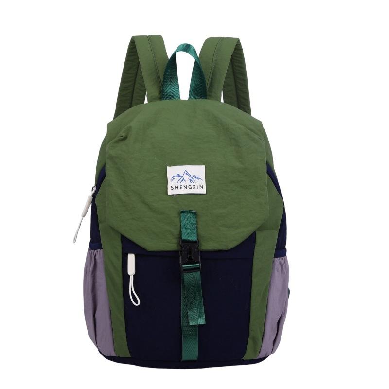 Schoolbag Fashion Color Matching Lightweight Backpack Men's Outdoor Hiking Hiking Bag School Bag Female College Students Class Commuter Small Backpack