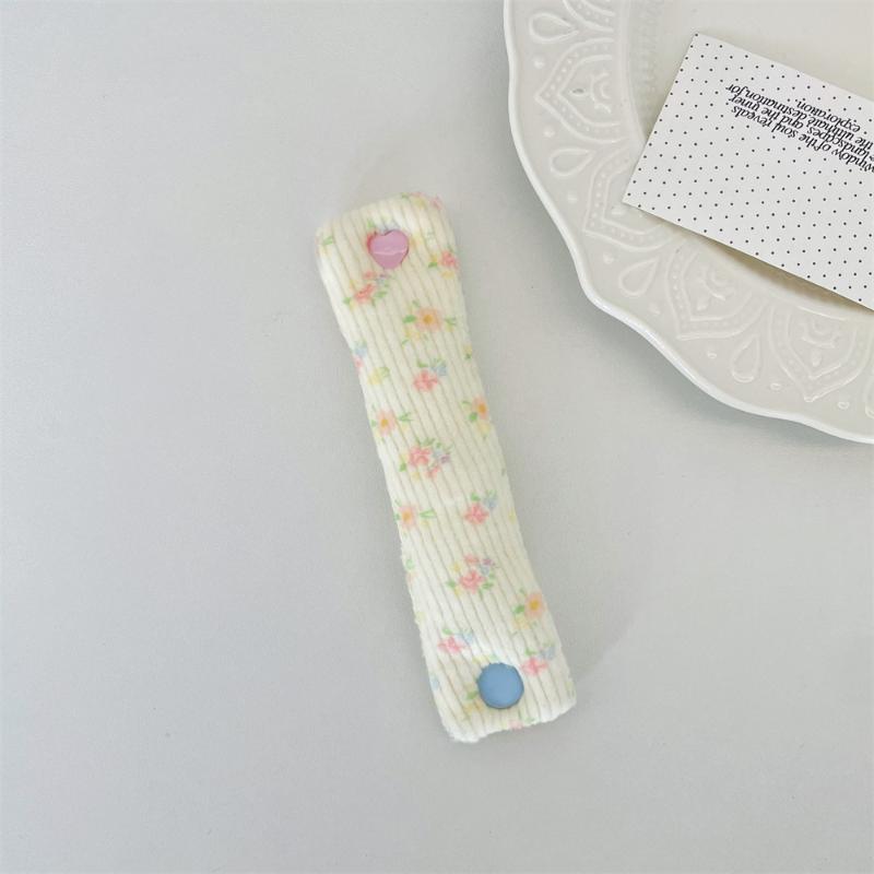 INS Style Fabric Cord Snap Tie Cute Data Cable Organizer Fixer Reusable Holder for Earphone Line Office Home Travel Daily Use