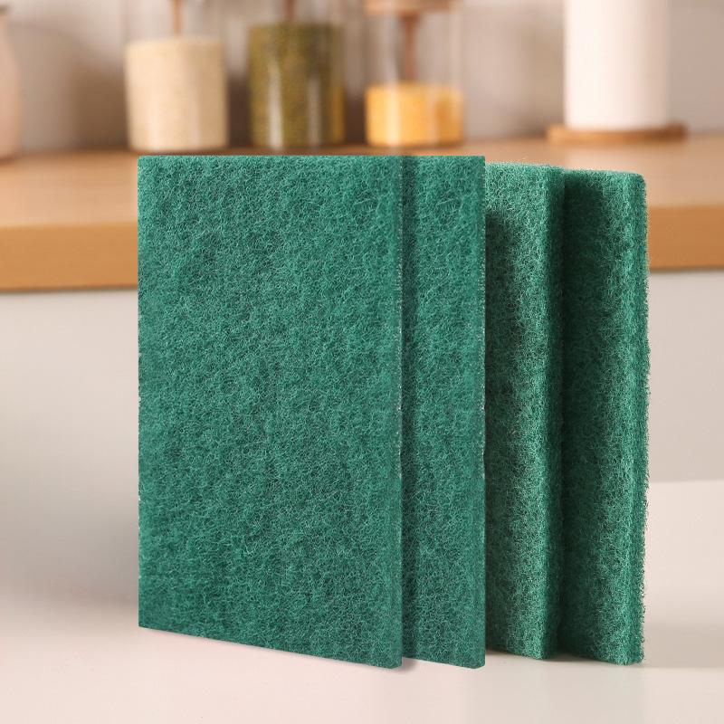 10/20/30PCS Scrub Pads Household Kitchen Oil Removal Dishwashing Pot Pads Scratch Free Multipurpose Reusable Cleaning Dishrag