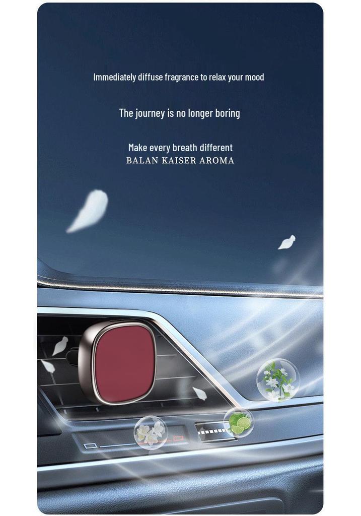 Car Vent Diffuser: Long-lasting Solid Scented Sheet with Light Fragrance for Vehicle Interior