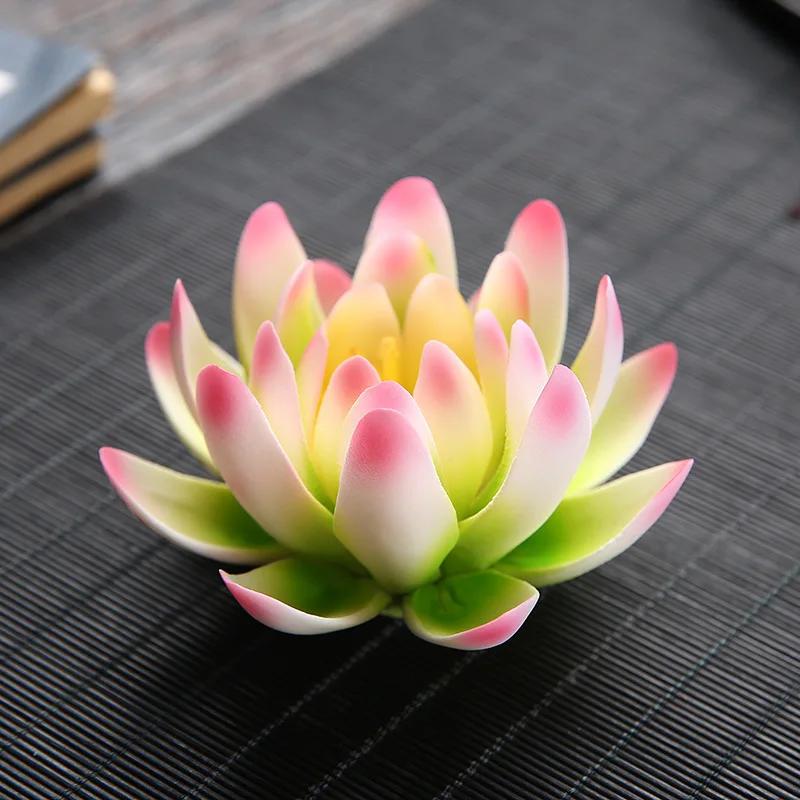 Y Ceramic Handicraft Stick Incense Burners Simulation Lotus Incense Holder Ornaments Zen Aromatherapy Tea Office Spiritual Decor