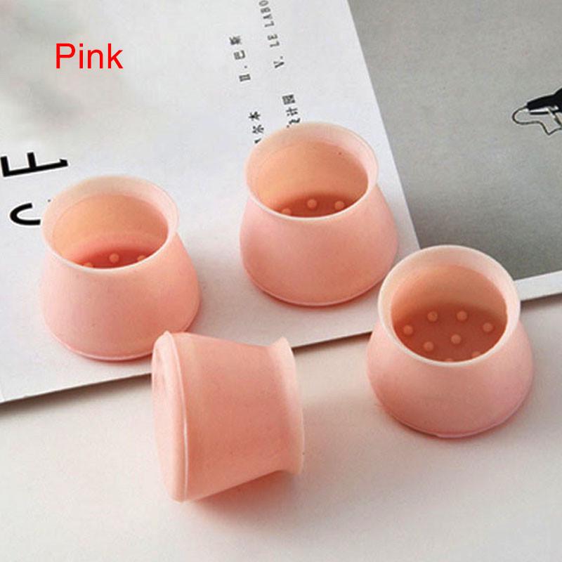 4 PCs Silicone Non-slip Chair Table Leg Covers Mats Feet Pad Floor Protector UK