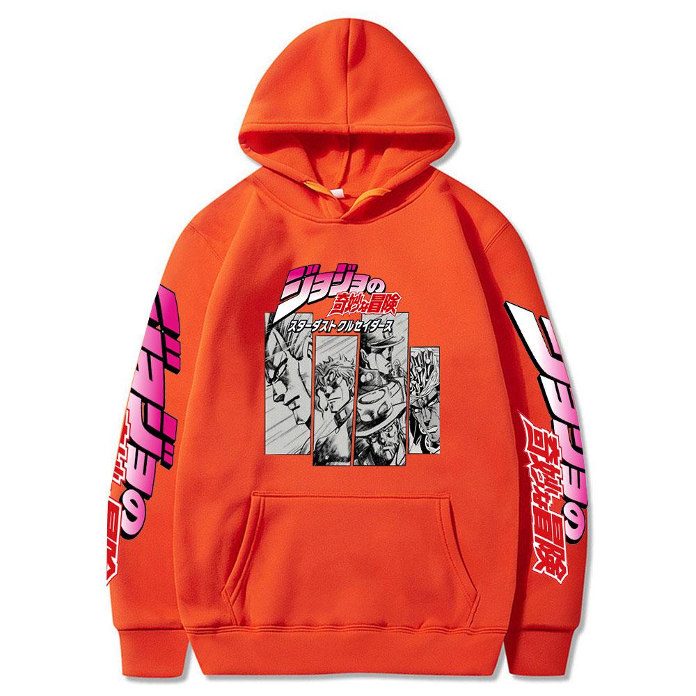 

2023 Harajuku JoJo Bizarre Adventure Толстовка Японского Аниме Унисекс Мода Негабаритный Забавный Толстовка Мультфильм Хип-Хоп Винтажная Одежда Мужская 4XL