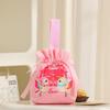 Fashion Canvas Wedding Candy Bag Tassels Bowknot Chinese Style Handbag Drawstring Handbag Small Wrist Bag Birthday