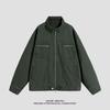 Pure Cotton Jacket for Men's New Work Jacket American-style Washing and Old Standing Collar Men's Spring and Autumn Clothing