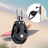 Nylon Universal Head Boat Pulley High Load Plain Bearing Swivel Sheave Sailboat Block Rope Runner Pulley Boat Accessories