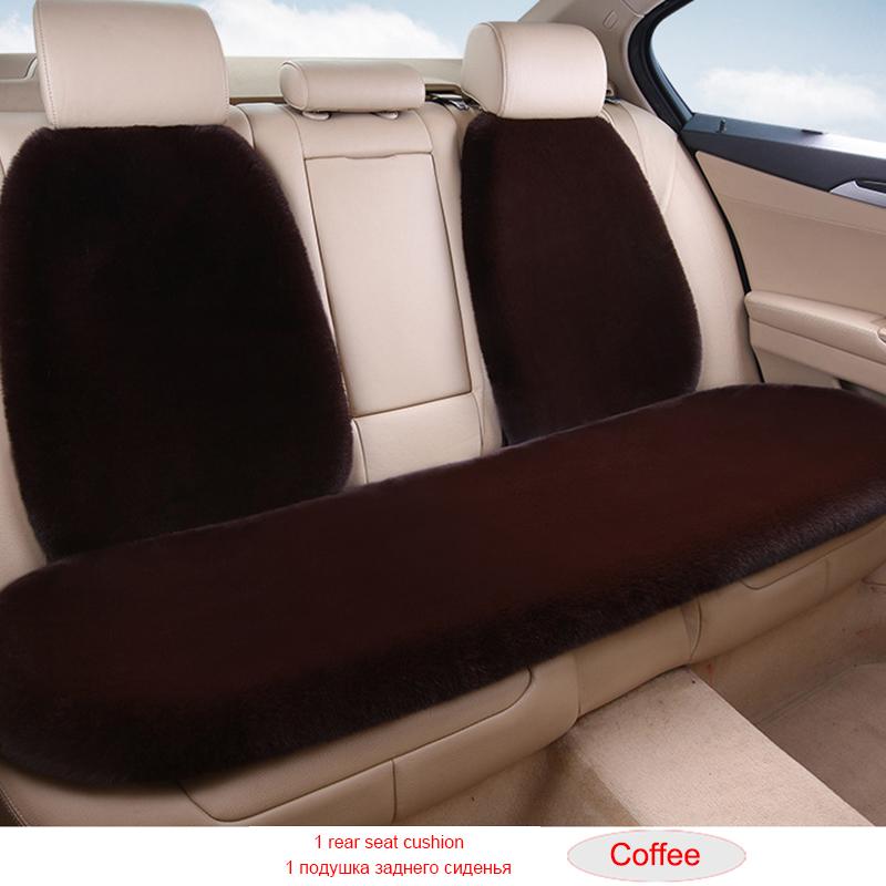 Thickening Plush Car Seat Cover Winter Keep Warm Artificial Rabbit Hair Auto Cushion Cloak Car Seat Mat Protect For Lada KIA etc