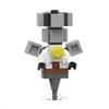 Toilet Man Vs Surveillance Man Building Blocks Figure Toy, Montessori Logic Training Desktop Ornament, Great Gift for Boys and Girls