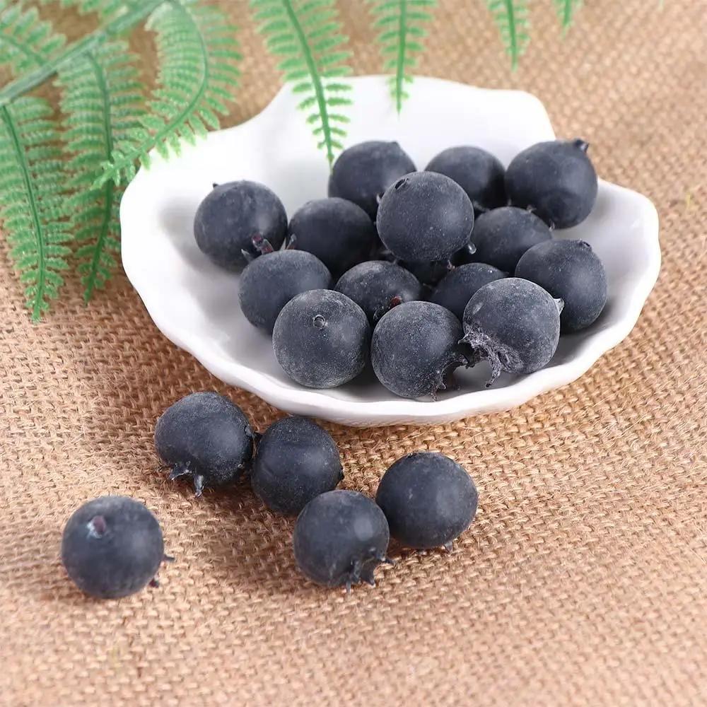 Blue Simulation Blueberry DIY Photo  Props Party Garden Home Decoration Fake Fruit Simulation Fruit Artificial Blueberry