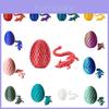 Atemberaubendes Edelstein-Drachen-Set Bunte Dracheneier Figuren Perfektes Weihnachtsgeschenk Pla-Material