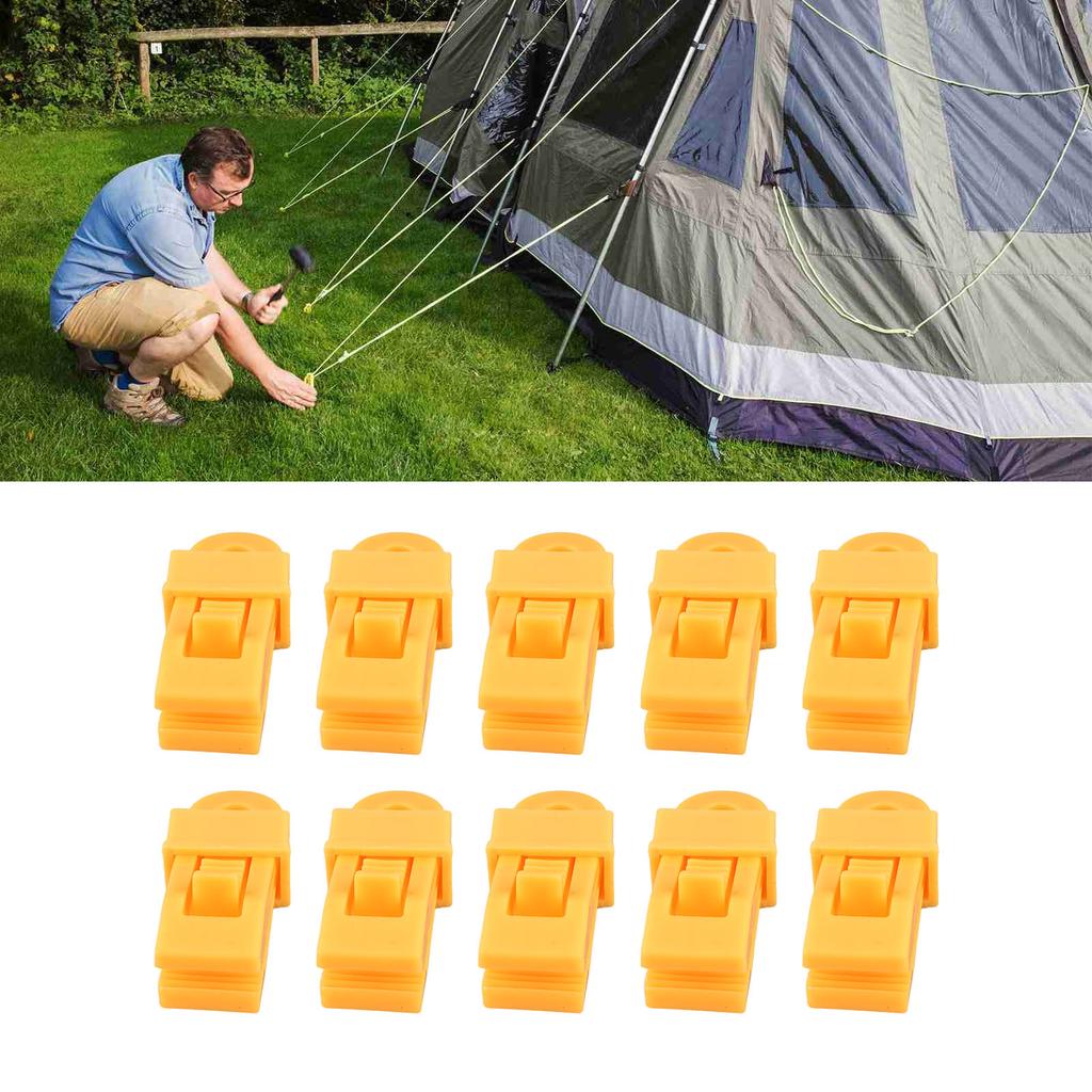10Pcs Tarp Clips Large Tent Clamps Tarp Clamps Heavy Duty Lock Grip Outdoor Camping Canopy Clips