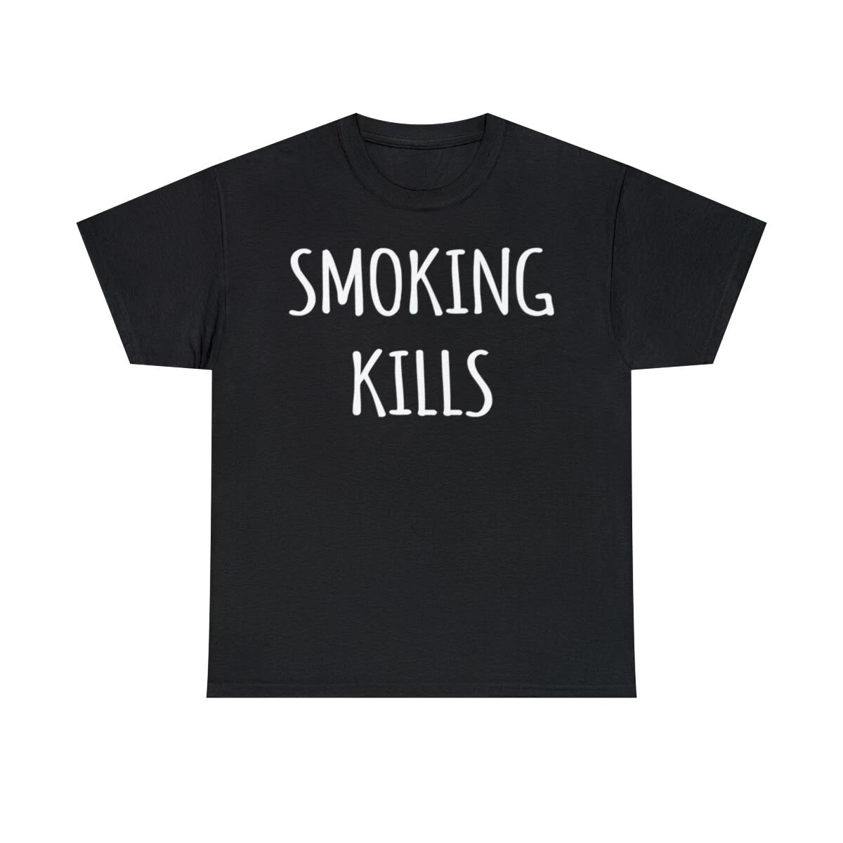 Smoking Kills Shirt Short Sleeve Graphic T-Shirt, Sizes S-5XL XL