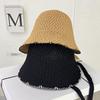 Hollow Thin Bucket Hat Women's Spring Summer Sunscreen Sunshade Basin Hat Fashion Show Small Face Breathable Bucket Hat