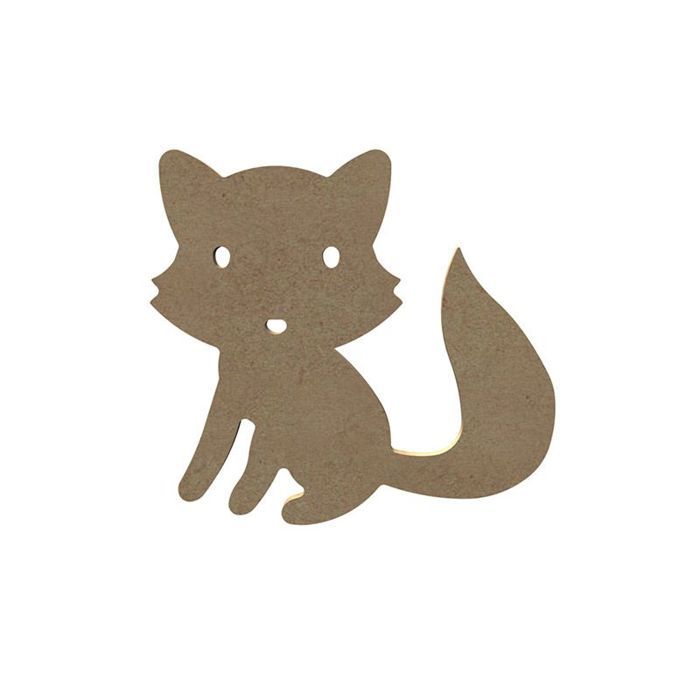 Objet décoratif - GOMILLE - Raton laveur en bois MDF - 15 cm - Couleur marron - Intérieur