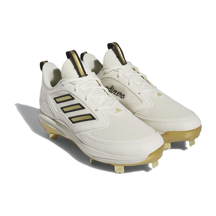 Adidas  Adizero PureHustle 3 Elite Off White Gold Metallic Women Sneakers Cream Core-Black ID7638