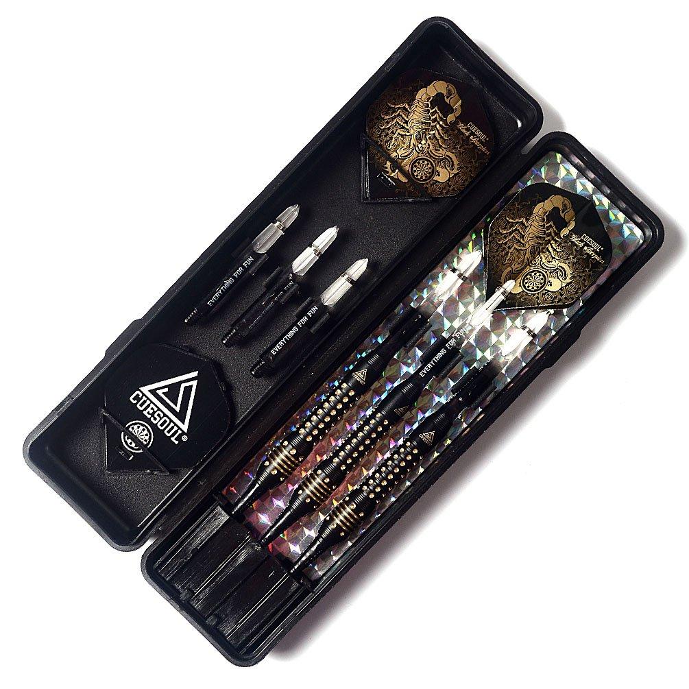 Black Scorpion CUESOUL 16g Žalvario Minkšto Antgalio Stilingo Skorpiono Dizaino Smiginių Rinkinys, 3, (B2306-88)
