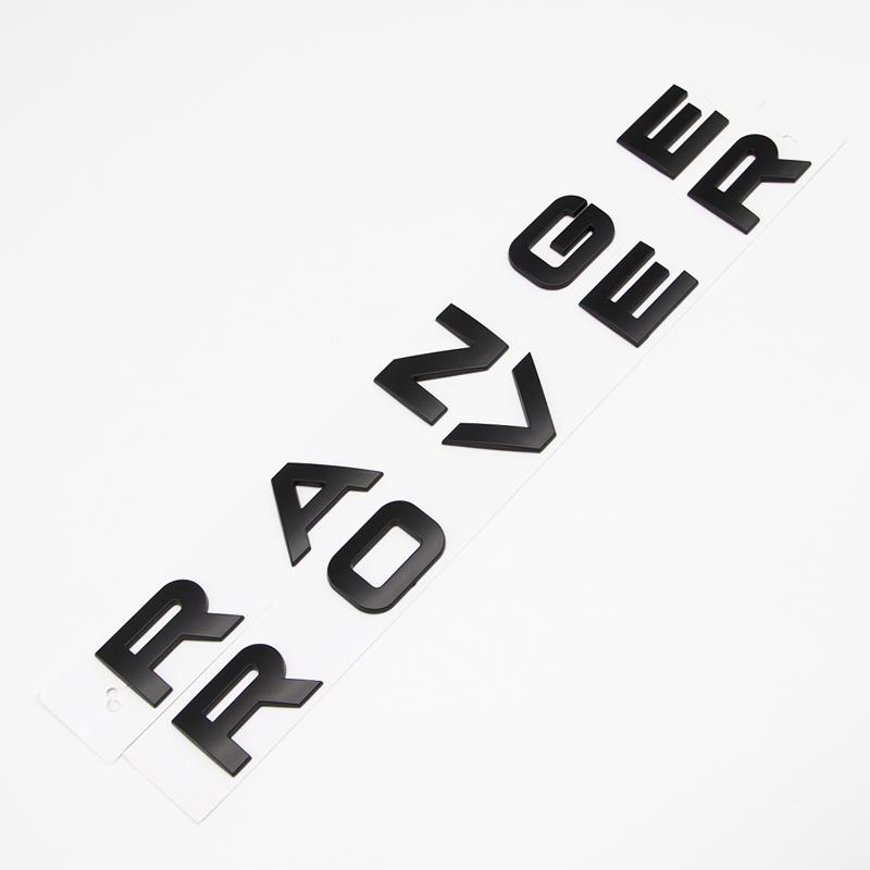 Premium 3D ABS Range Rover Letters Car Front Hood Bonnet Emblem Badge For Land Rover Discovery Sport Evoque Defender Accessories NG8