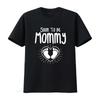 Womens Soon To Be Mommy Pregnancy Announcement Future Mom Mother T Shirt Black Vintage Washed Unisex Stylish Homme Soft