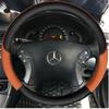 CQW1 Accessories Microfiber Leather DIY Car Steering Wheel Cover For Mercedes Benz W203 C-Class 2001-2007 Car Interior