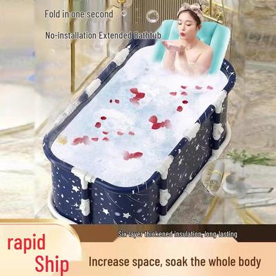 Baignoire à bulles chauffante pliable pour adultes et enfants