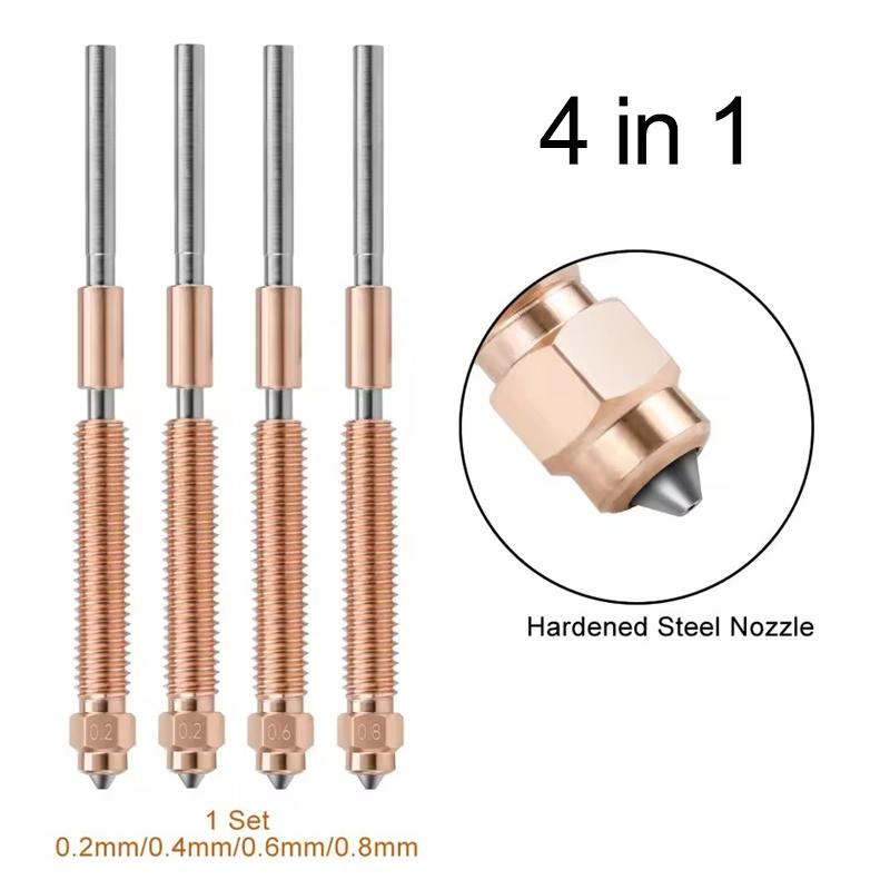 3D-Drucker Hotend-Kit für Creality K2 Plus Düse Schnellwechsel-Düsenkit Gehärteter Stahl Ganzmetall-Design für K2 Plus Hot-End-Kit