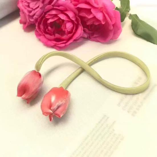 Tulip Strap Hair Tie Accessories Tulip Ribbon Curtain Tieback for DIY Crafts Clothing Hair Bands