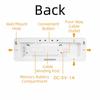 Large Screen Alarm Clock Temperature Humidity  Display LED Clock Digital Wall Clock  Living Room