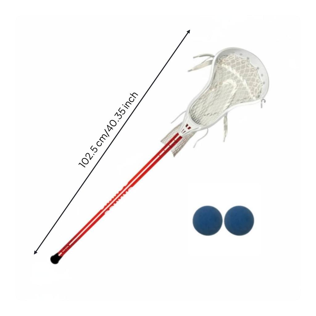 Metal Shaft Crosse White Netting with Netted Head Smooth Finished Team