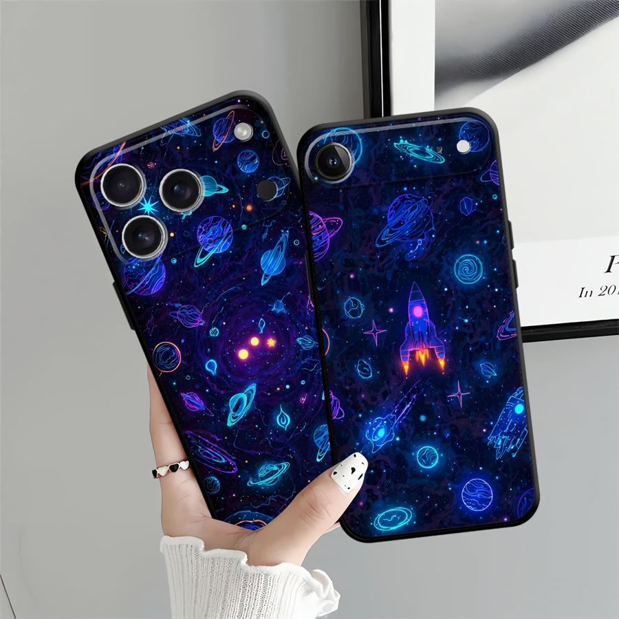 Universe Planet Art Phone Case for Apple iPhone 11 13 XR XS MAX 16 12 14 17 Pro Max Air 15 Pro 7 8 Funda Phone Cover