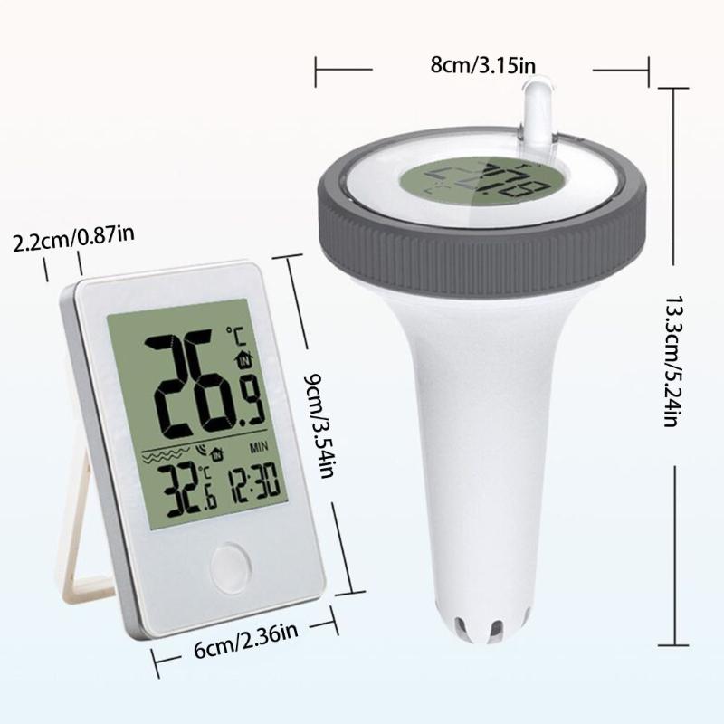 Waterproof Digital Thermometers for Swimming Pools and Fish Tanks with Convenient Remote Monitoring Capability