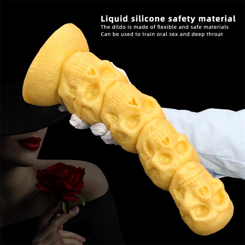Skull Oversized Silicone Anal Plugs Dildos Alien Anal Plugs Alternative Anal Dilators Huge Masturbators