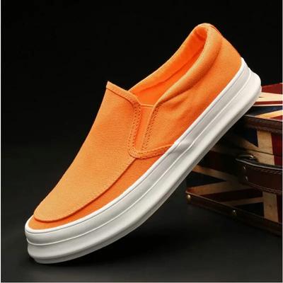 Men's Flat Loafers Driving Lazy Slip On Canvas Shoes Men Breathable Casual Driving Shoes Chaussure Femme Zapatillas Hombre