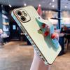 Side electroplated love wristband case 17Promax for Apple 16Pro mobile phone case 13/14/15 soft case XR